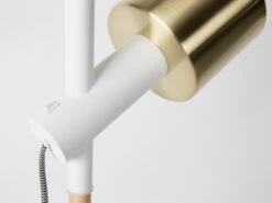 Zuiver Vloerlamp IVY - Brass & White Wit -EGLO || Zuiver Verkoop 11464 deba meubelen verlichting zuiver ivy