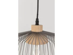Zuiver Hanglamp BIRDY WIDE - Matte Grey & Braided Rattan Grijs -EGLO || Zuiver Verkoop 11579 deba meubelen verlichting zuiver birdy wide