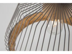 Zuiver Hanglamp BIRDY WIDE - Matte Grey & Braided Rattan Grijs -EGLO || Zuiver Verkoop 11581 deba meubelen verlichting zuiver birdy wide