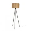 Vloerlamp WOODLAND - Ash Wood Veneered Shade Hout
