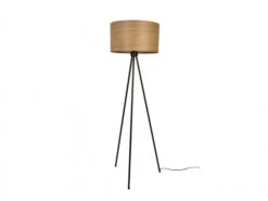 Vloerlamp WOODLAND - Ash Wood Veneered Shade Hout