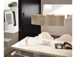EGLO Hanglamp Ovaal MASERLO - Taupe/Goud Taupe -EGLO || Zuiver Verkoop 1439 deba meubelen verlichting eglo maserlo