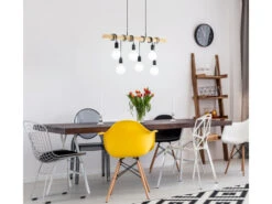 EGLO Hanglamp TOWNSHEND - Hout & Zwart Metaal Hout -EGLO || Zuiver Verkoop 15799 deba meubelen