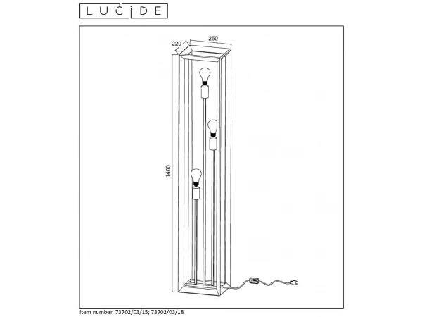 Vloerlamp THOR - Natuurlijk Ijzer Grijs 9 Vloerlamp THOR - Natuurlijk Ijzer Grijs - Afbeelding 9
