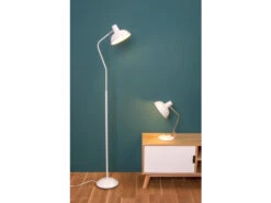 Leitmotiv Bureaulamp HOOD - Mat Wit Wit -EGLO || Zuiver Verkoop 17447 deba meubelen verlichting leitmotiv hood