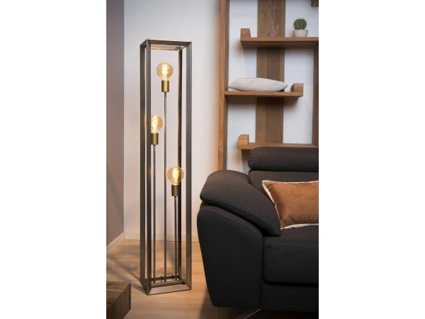 Vloerlamp THOR - Natuurlijk Ijzer Grijs 2 Vloerlamp THOR - Natuurlijk Ijzer Grijs - Afbeelding 2