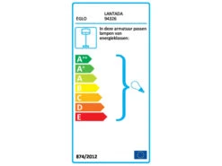 EGLO Vloerlamp LANTADA - Hout/Taupe Hout -EGLO || Zuiver Verkoop 2697 deba meubelen verlichting eglo lantada