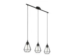 EGLO Hanglamp TARBES - Zwart Zwart