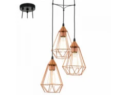 EGLO Hanglamp TARBES - Koper Koper