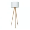 Zuiver Vloerlamp TRIPOD - Wood White Wit