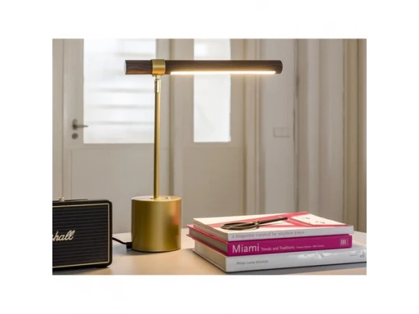 Tafellamp SEBASTIAN - Hout/goud Goud 1 Tafellamp SEBASTIAN - Hout/goud Goud