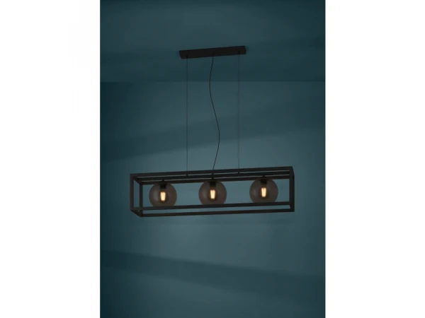 EGLO Hanglamp Arangona - Zwart Zwart 2 EGLO Hanglamp Arangona - Zwart Zwart - Afbeelding 2