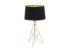 EGLO Tafellamp CAMPORALE - Messing/zwart Goud