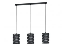EGLO Hanglamp CREMELLA 3x - Zwart Metaal Zwart