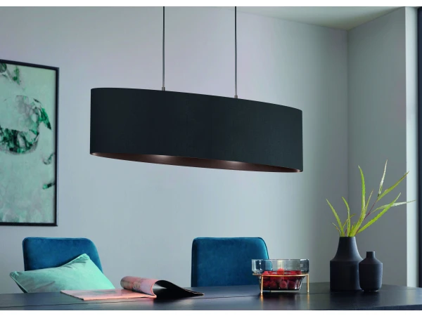 EGLO Hanglamp MASERLO 1 Groot - Zwart Zwart 2 EGLO Hanglamp MASERLO 1 Groot - Zwart Zwart - Afbeelding 2