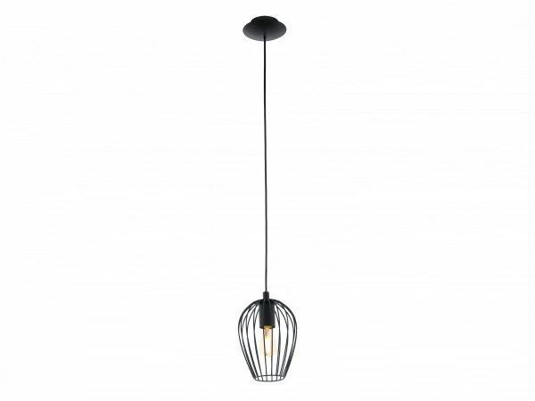EGLO Hanglamp NEWTOWN Smal - Zwart Zwart 1 EGLO Hanglamp NEWTOWN Smal - Zwart Zwart