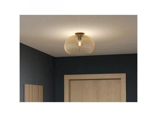 EGLO Plafondlamp VENEZUELA - Zwart/Goud Zwart 2 EGLO Plafondlamp VENEZUELA - Zwart/Goud Zwart - Afbeelding 2