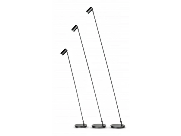 Vloerlamp L BOWIE - Zwart Zwart 2 Vloerlamp L BOWIE - Zwart Zwart - Afbeelding 2