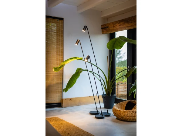 Vloerlamp L BOWIE - Zwart Zwart 5 Vloerlamp L BOWIE - Zwart Zwart - Afbeelding 5