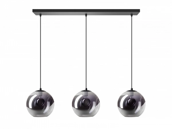 Hanglamp ORB 3x - Zwart Zwart 1 Hanglamp ORB 3x - Zwart Zwart