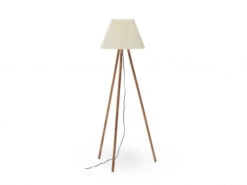 EGLO || Zuiver Verkoop 13 Vloerlamp BENICARLO - Massief Rubberhout Hout