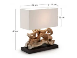 Tafellamp COMET - Wit/Hout Wit 7 Tafellamp COMET - Wit/Hout Wit -EGLO || Zuiver Verkoop kave home comet 37107