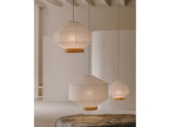 Lampenkap HILA - Papier/Houtfineer Wit -EGLO || Zuiver Verkoop kave home hila 71280