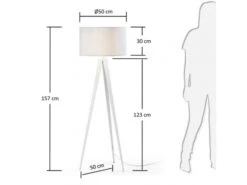 Vloerlamp IGUAZU - Wit Wit -EGLO || Zuiver Verkoop kave home iguazu 33145