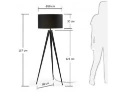 Vloerlamp IGUAZU - Zwart Zwart -EGLO || Zuiver Verkoop kave home iguazu 71724