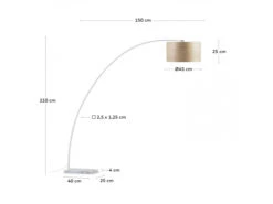 Vloerlamp JUHE - Wit Wit -EGLO || Zuiver Verkoop kave home juhe 69661