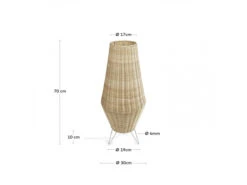 Tafellamp KAMARIA - Rotan Bruin -EGLO || Zuiver Verkoop kave home kamaria 71885