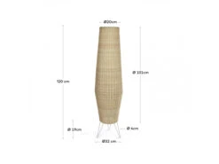 Vloerlamp KAMARIA - Rotan Bruin -EGLO || Zuiver Verkoop kave home kamaria 71893