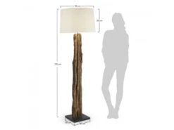 Vloerlamp LLEWOP - Ivory Hout -EGLO || Zuiver Verkoop kave home llewop 32051