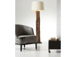 Vloerlamp LLEWOP - Ivory Hout -EGLO || Zuiver Verkoop kave home llewop 32054