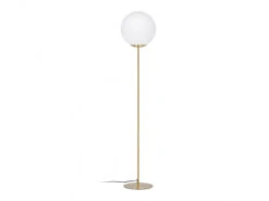Vloerlamp MAHALA - Wit/goud Wit