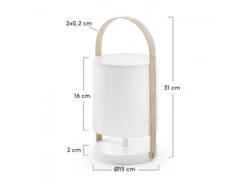 Tafellamp ZAYLA - Wit Wit -EGLO || Zuiver Verkoop kave home zayla 31197