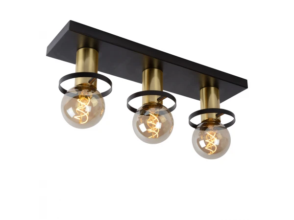 Plafondlamp ANAKA - Zwart/mat Goud Zwart 2 Plafondlamp ANAKA - Zwart/mat Goud Zwart - Afbeelding 2