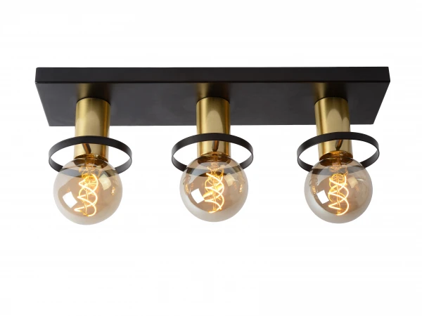 Plafondlamp ANAKA - Zwart/mat Goud Zwart 1 Plafondlamp ANAKA - Zwart/mat Goud Zwart