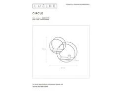 Wandlamp CIRCLE - Zwart/goud Zwart -EGLO || Zuiver Verkoop lucide circle 52208