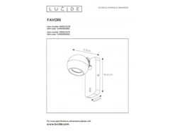Wandspot FAVORI 1x - Wit Wit -EGLO || Zuiver Verkoop lucide favori 52194 1