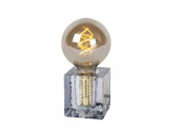 Tafellamp GELKA - Fumé Glas Glas