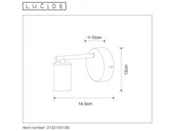 Wandlamp LEANNE - Zwart Zwart 7 Wandlamp LEANNE - Zwart Zwart -EGLO || Zuiver Verkoop lucide leanne 25829