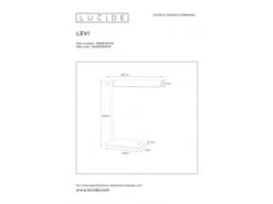Bureaulamp LEVI - Zwart Zwart -EGLO || Zuiver Verkoop lucide levi 50573