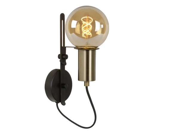 Wandlamp MALCOLM - Zwart Zwart 3 Wandlamp MALCOLM - Zwart Zwart - Afbeelding 3