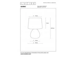 Tafellamp MARMO - Witte Marmerlook Wit 11 Tafellamp MARMO - Witte Marmerlook Wit -EGLO || Zuiver Verkoop lucide marmo 56179