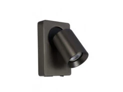 Wandspot NIGEL Met USB Oplaadpunt - Zwart Staal Rvs -EGLO || Zuiver Verkoop lucide nigel 54754