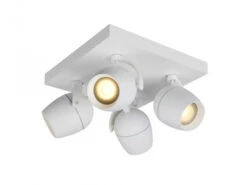 Plafondspot 4X PRESTON - Wit Wit