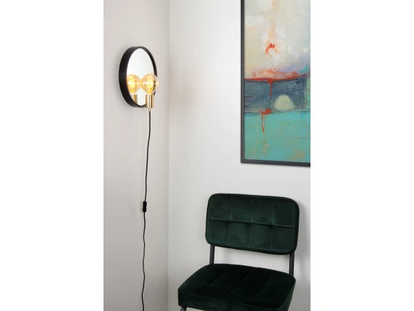 Wandlamp REFLEX - Zwart Zwart 2 Wandlamp REFLEX - Zwart Zwart - Afbeelding 2