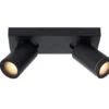 Plafondspot TAYLOR 2x - Zwart Zwart
