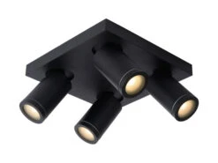Plafondspot TAYLOR 4x - Zwart Zwart